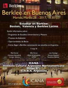 Info Session Berklee en ICANA